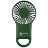 Hit Dark Green Rechargeable Handheld Fan With Carabiner