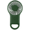 48-Hour Hit Dark Green Rechargeable Handheld Fan With Carabiner