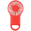 48-Hour Hit Red Rechargeable Handheld Fan With Carabiner