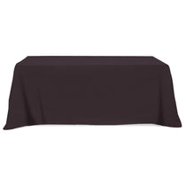 Hit Black Flat Poly/Cotton 4-Sided Table Cover