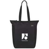48-Hour Gemline Black Renew rPET Zippered Tote