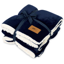 48-Hour Gemline Navy Mink Sherpa Blanket