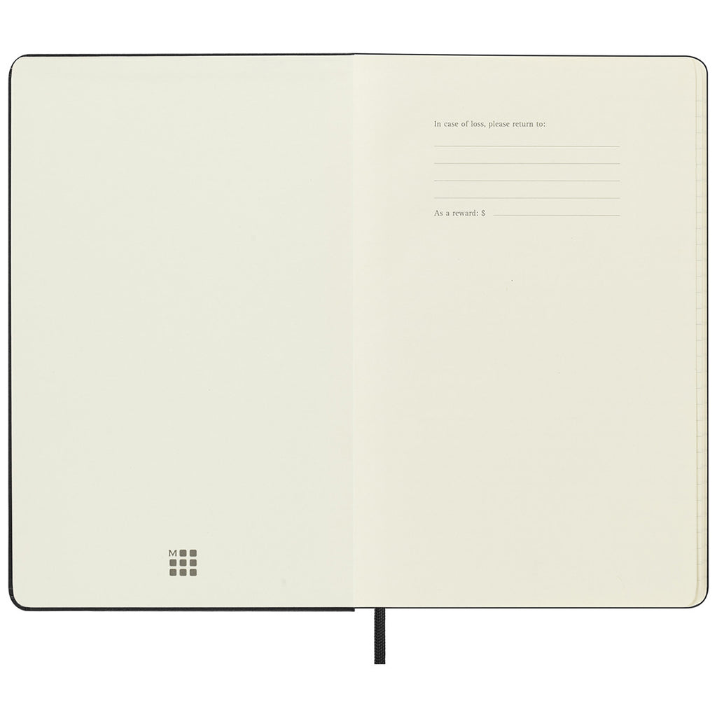 Moleskine Black Hard Cover Large 12- Month Daily 2025 Planner