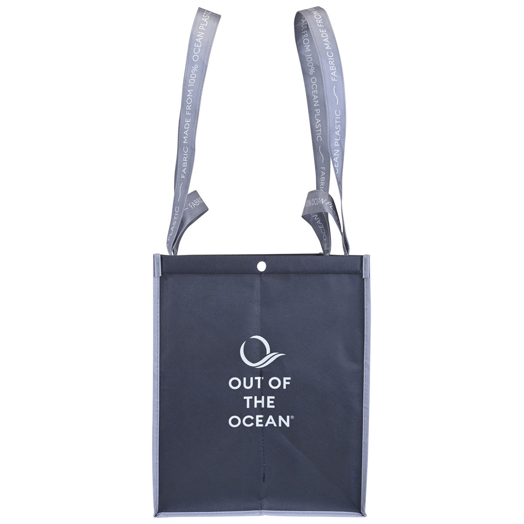 Out of the Ocean Black Reusable XL Shopper with Click N' Stay