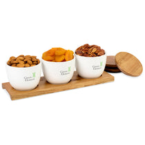 La Cuisine Wood Appetizer Trio Tray