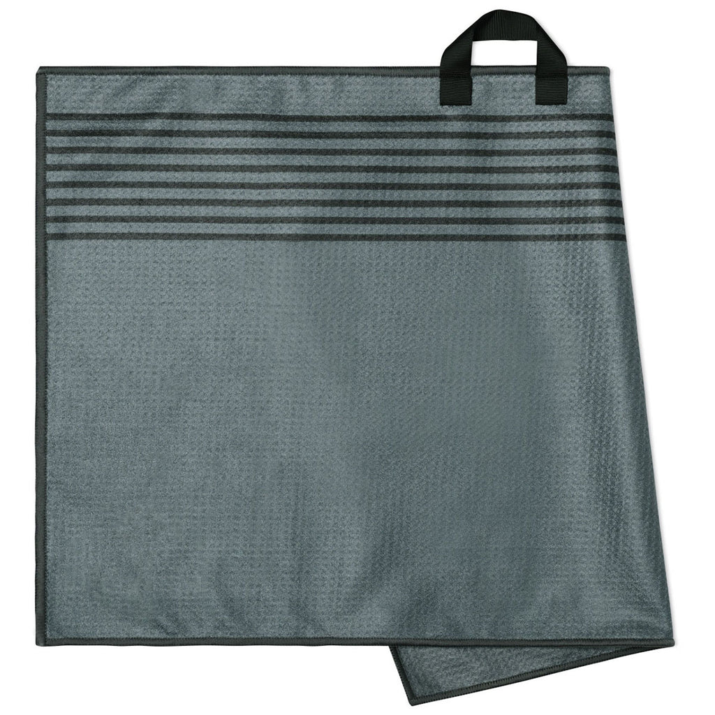 Slowtide Grey Fairway Quick Dry Golf Towel