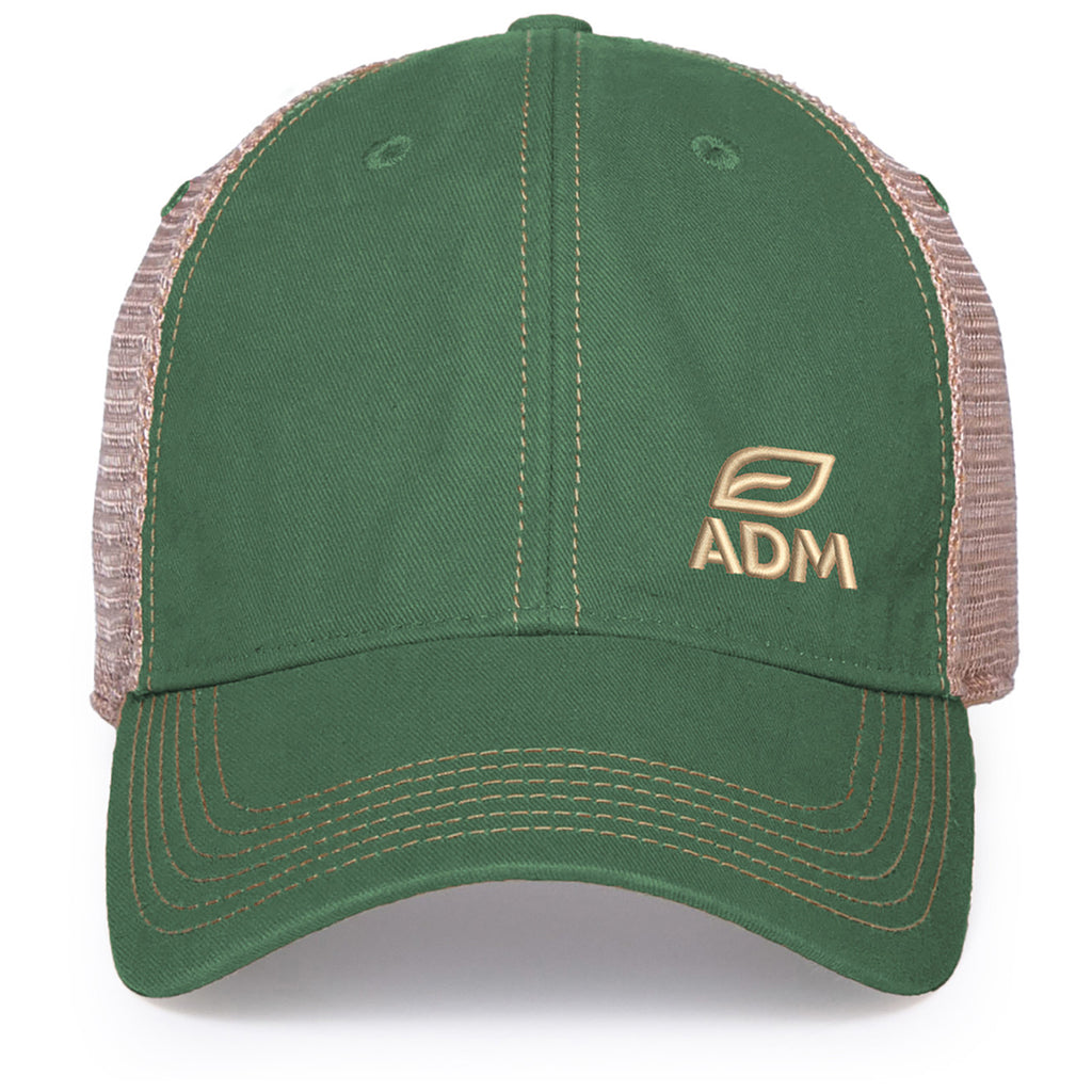 Merrimack Hat Co. Kelly Green/Tan Austin Vintage Trucker