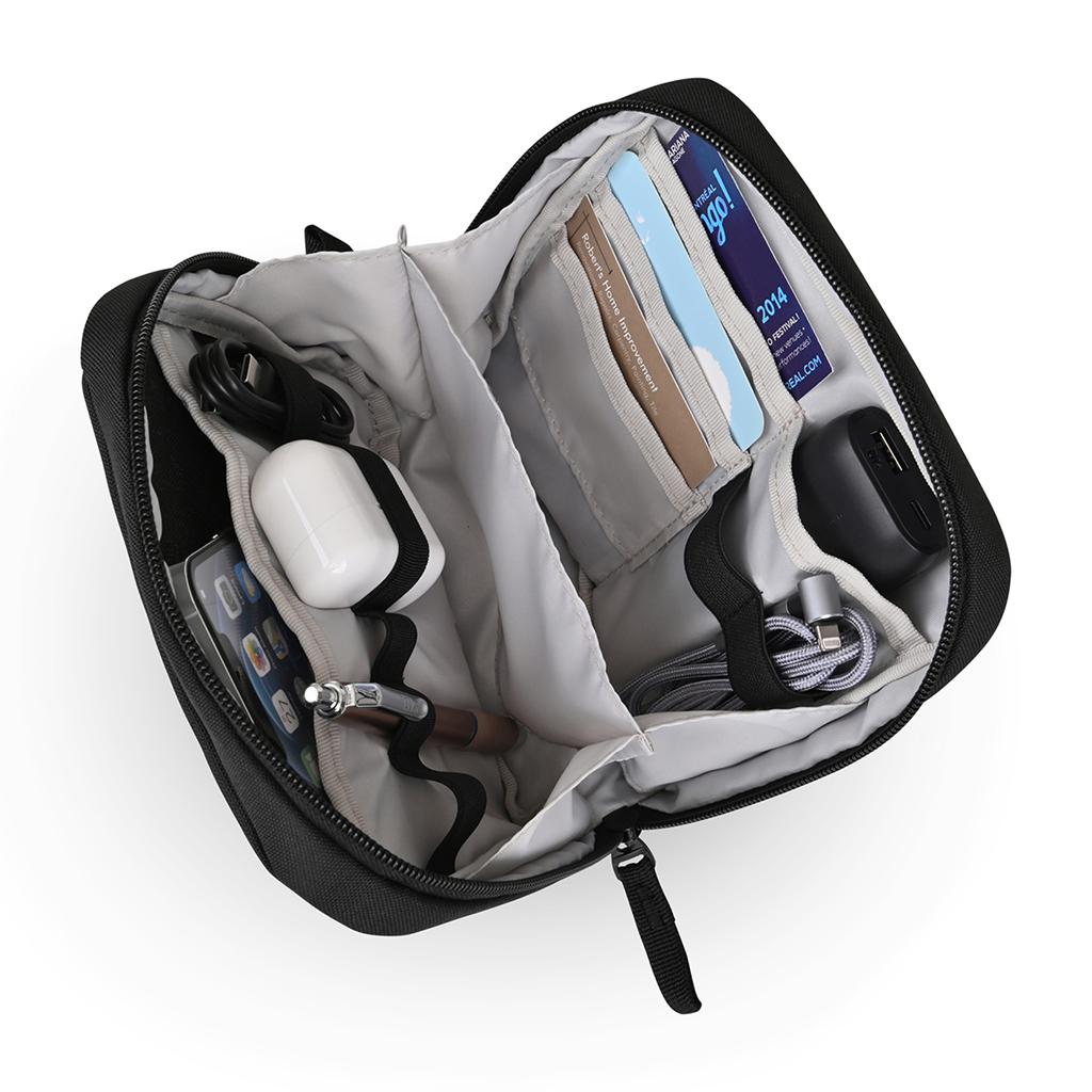 Gemline Black Transit Tech Organizer