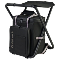 Cuisinart Outdoors Black Folding Chair Backpack Cooler