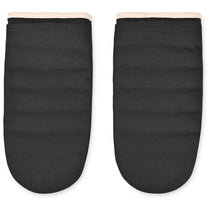 La Cuisine Black Oven Mitt Set of Two