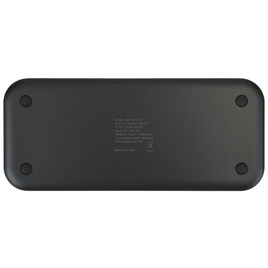 Gemline Charcoal Heather Eden Wireless Dual Charging Pad