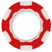 Ahead Red/White Poker Chip with Ball Marker