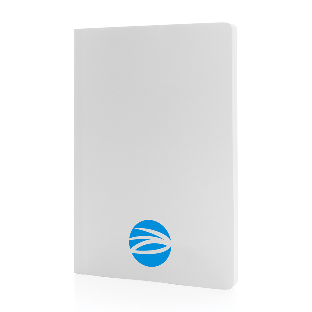 XD Connects White Impact Softcover Stone Paper Notebook A5