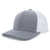 Pacific Headwear Grey Heather/White Snapback Trucker Mesh Cap