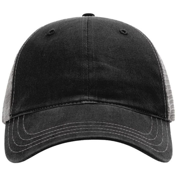 Richardson Black/Charcoal Garment Washed Trucker