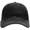 Richardson Black/White Garment Washed Trucker