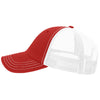 Richardson Red/White Garment Washed Trucker