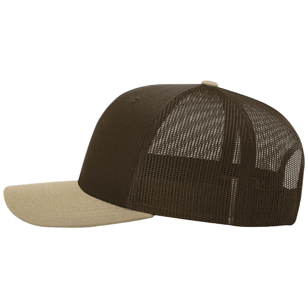 Richardson Brown/Brown/Khaki Trucker Cap