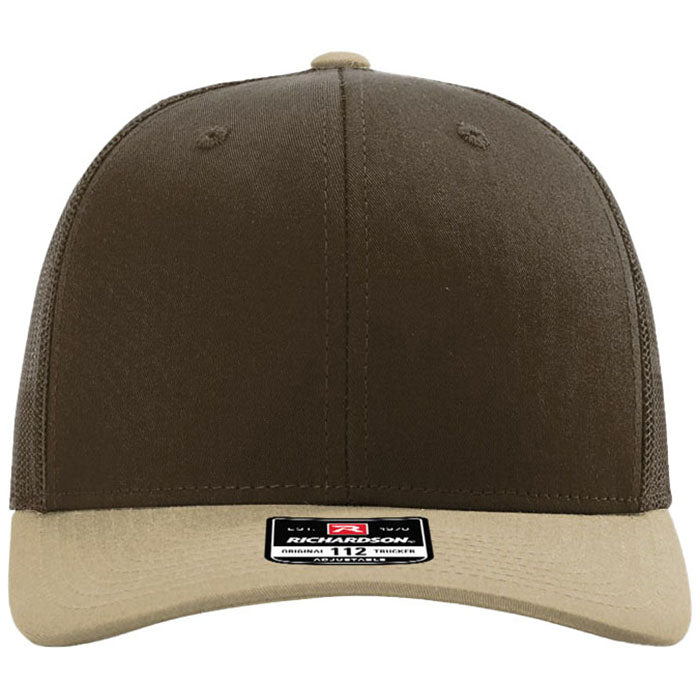Richardson Brown/Brown/Khaki Trucker Cap