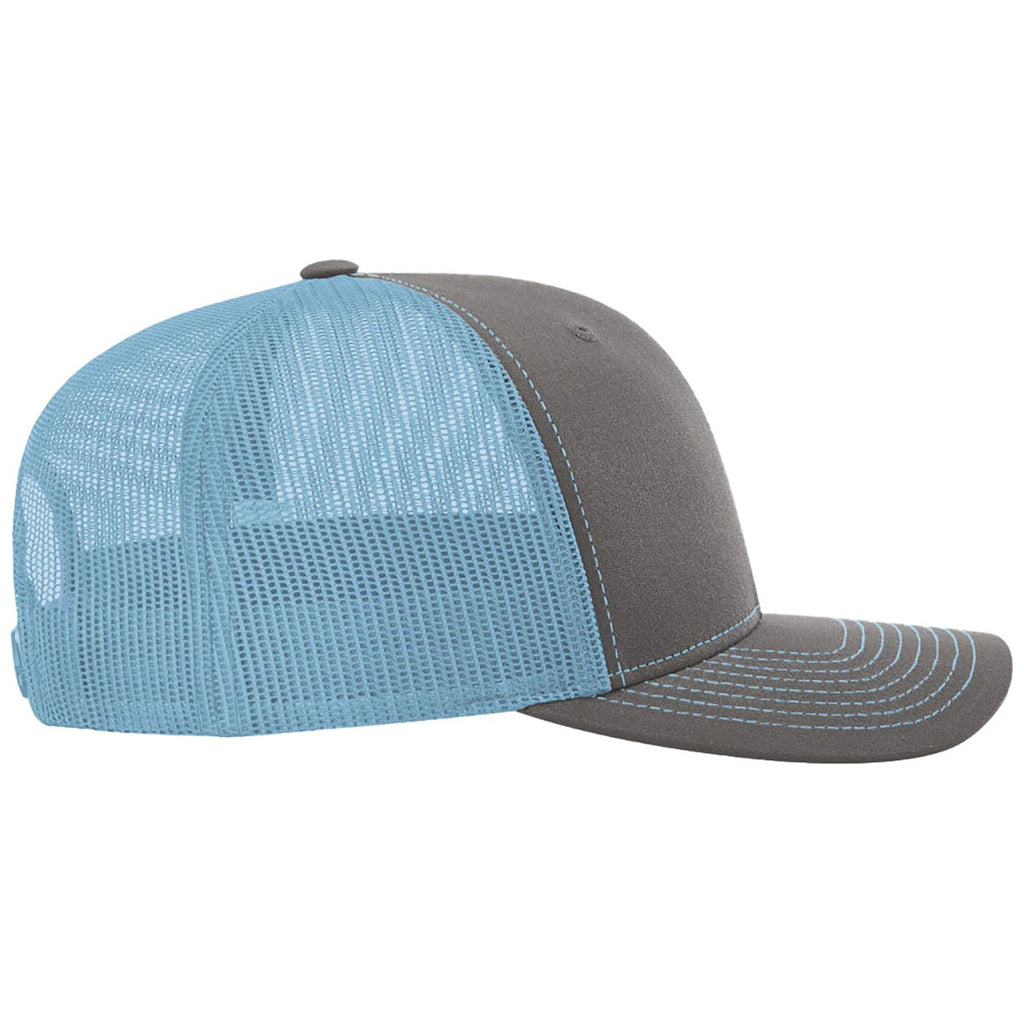 Richardson Charcoal/Columbia Blue Trucker Cap