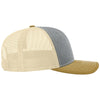 Richardson Heather Grey/Birch/Amber Gold Trucker Cap