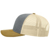 Richardson Heather Grey/Birch/Amber Gold Trucker Cap