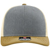 Richardson Heather Grey/Birch/Amber Gold Trucker Cap