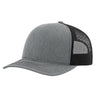 Richardson Heather Grey/Black Trucker Cap