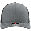 Richardson Heather Grey/Black Trucker Cap