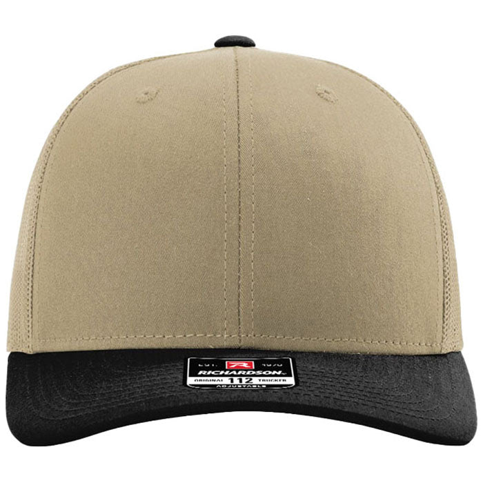 Richardson Khaki/Khaki/Black Trucker Cap