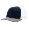 Richardson Navy/White/Heather Grey Trucker Cap