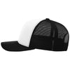 Richardson White/Black/Black Trucker Cap