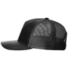 Richardson Black Five-Panel Trucker