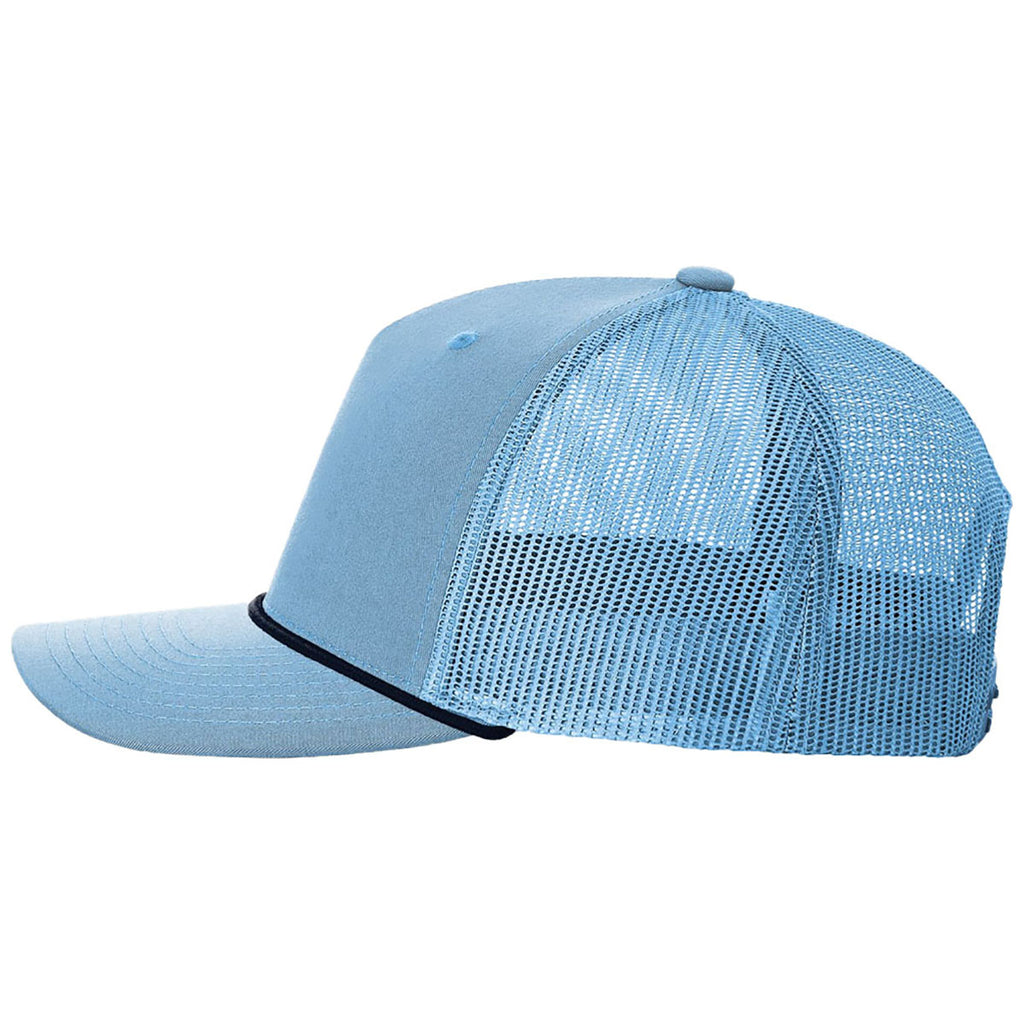Richardson Columbia Blue/Navy Five-Panel with Rope