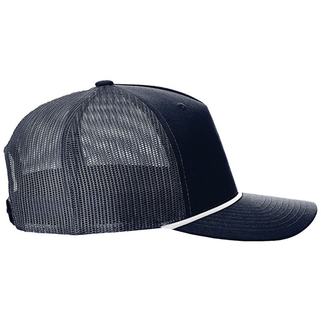 Richardson Navy/White Five-Panel with Rope