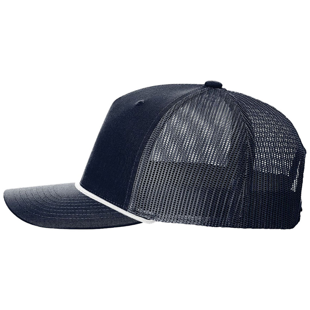 Richardson Navy/White Five-Panel with Rope