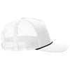 Richardson White/Navy Five-Panel with Rope