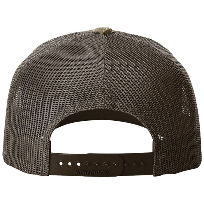 Richardson Realtree Edge/Brown Printed Five-Panel Trucker