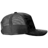 Richardson Sable Duck Camo/Black Printed Five-Panel Trucker