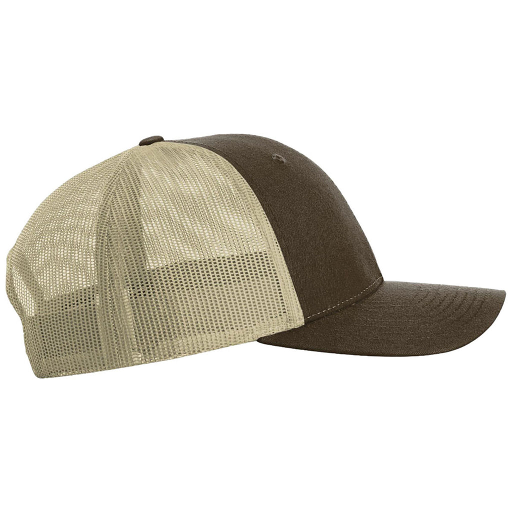 Richardson Brown/Khaki Low Pro Trucker