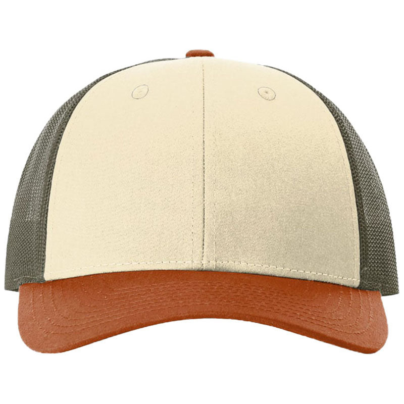 Richardson Cream/Loden/Dark Orange Low Pro Trucker