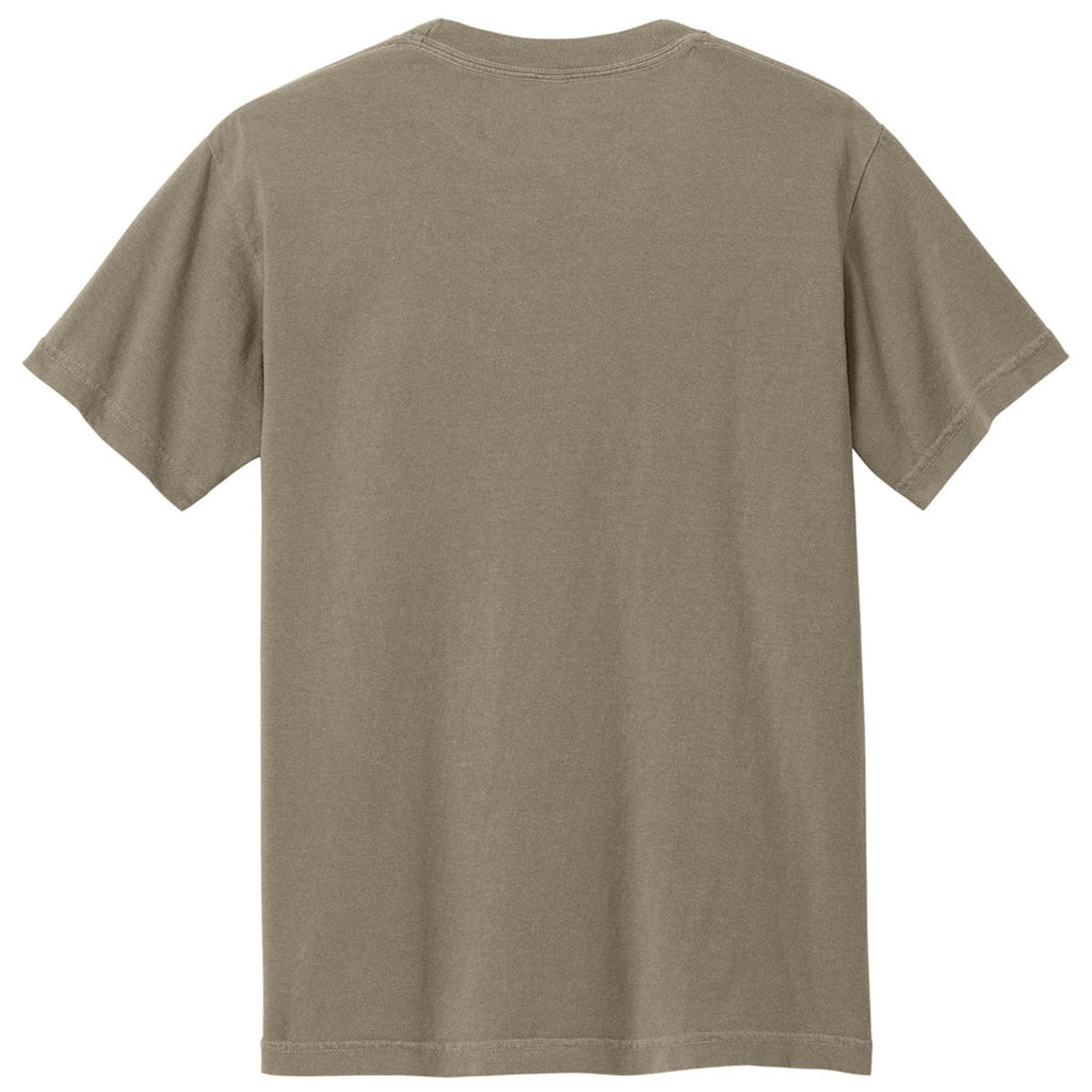 American Apparel Unisex Faded Brown Heavyweight Cotton Garment-Dyed Tee