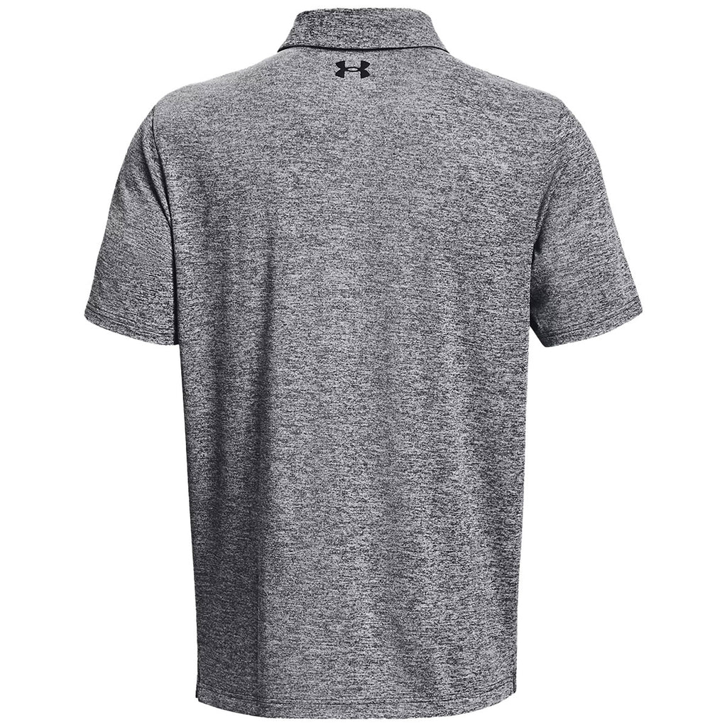 Under Armour Men's Black/White Light Heather Playoff 3.0 Polo