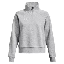 48-Hour Under Armour Women's Mod Grey Light Heather Rival Fleece 1/2 Zip