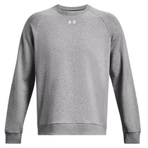 Under Armour Men's Castlerock Light Heather/White Rival Fleece Crew