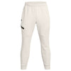 Under Armour Men's Summit White/Black Unstoppable Fleece Joggers