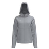Under Armour Women's Mod Grey/White/White Rival Stretch Woven Jacket