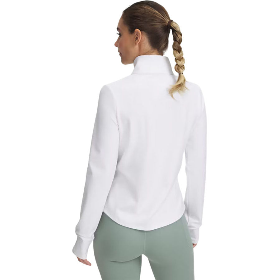 Under Armour Women's White/Halo Grey Motion 1/2 Zip