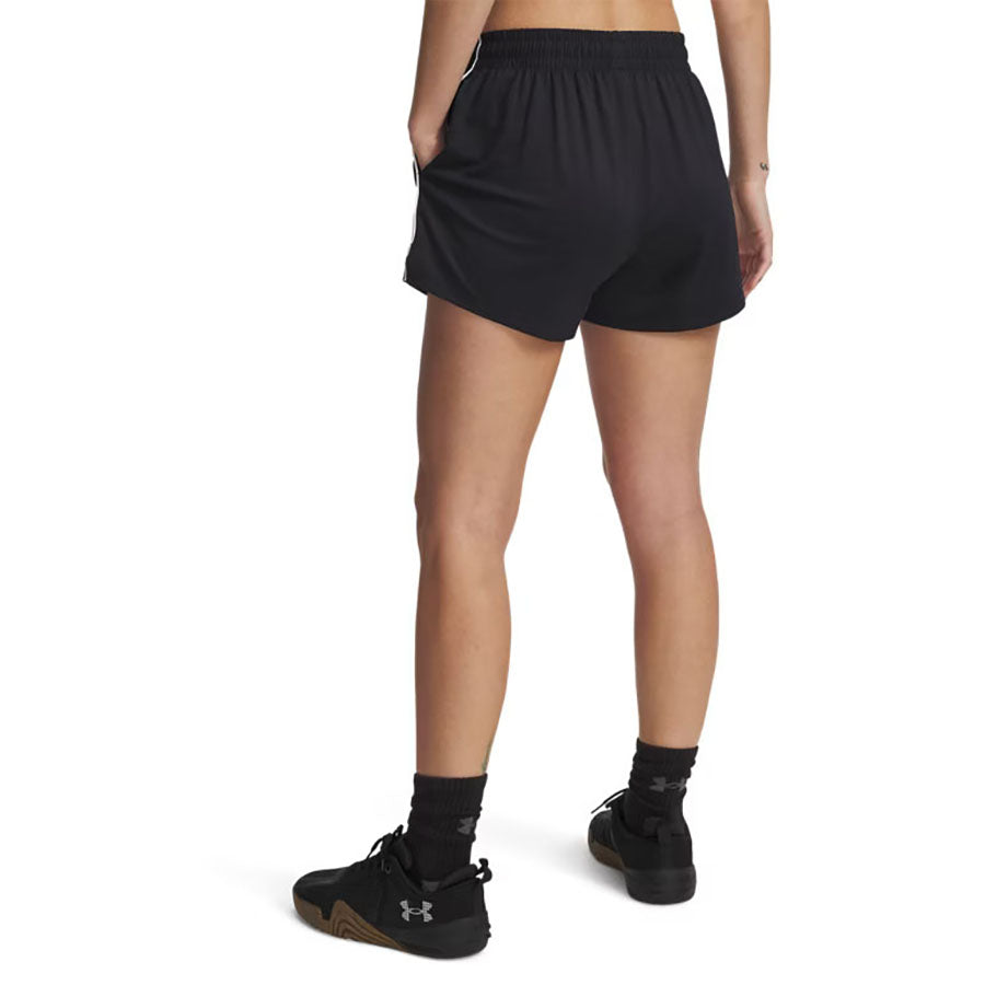 Under Armour Women's Black/White Tech Team 3" Shorts