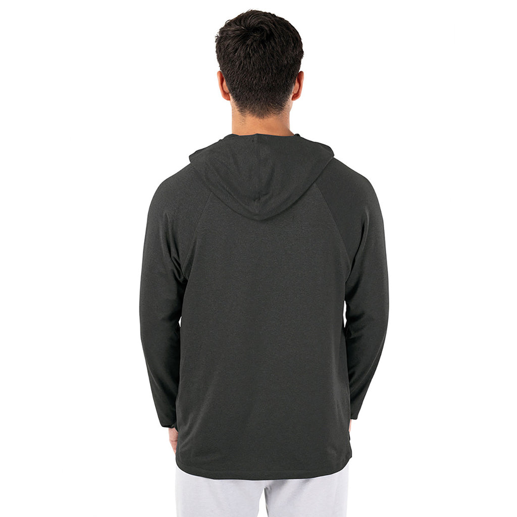 Charles River Unisex Dark Grey Heather Cayak Lightweight Stretch Hoodie